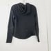 Chrome Women's Black Merino Wool Long Sleeve Thermal Full Zip Hoodie Size XS