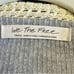 Free People Feeling Magical Grey Red Yellow Striped Crochet Collar Slouchy Top S