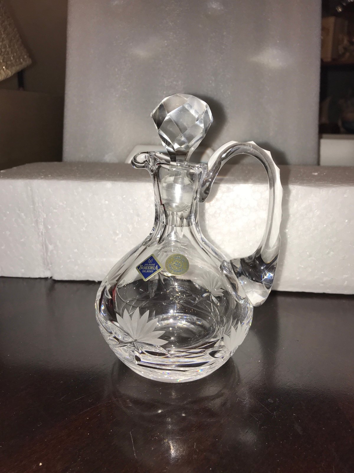 Bohemia Crystal Glass Jug