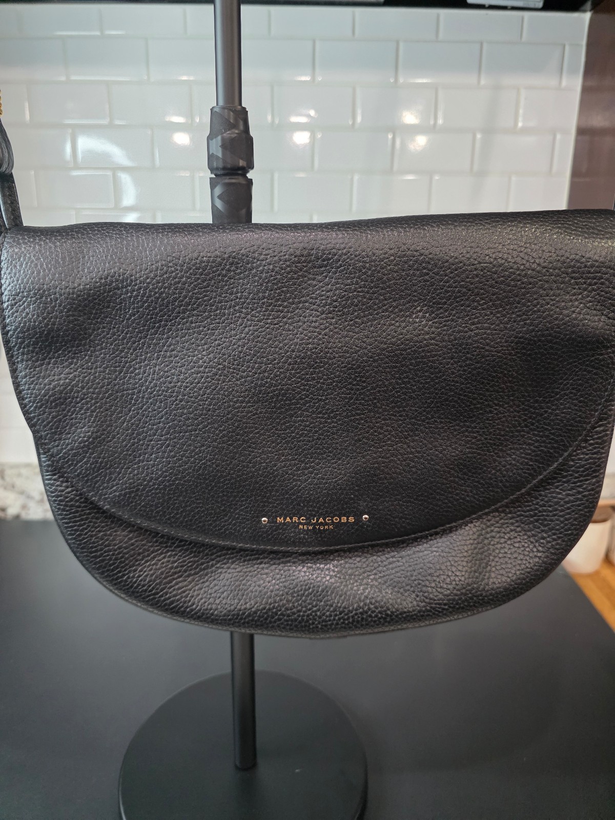 Marc Jacobs Black Pebble Leather Crossbody - Preowned