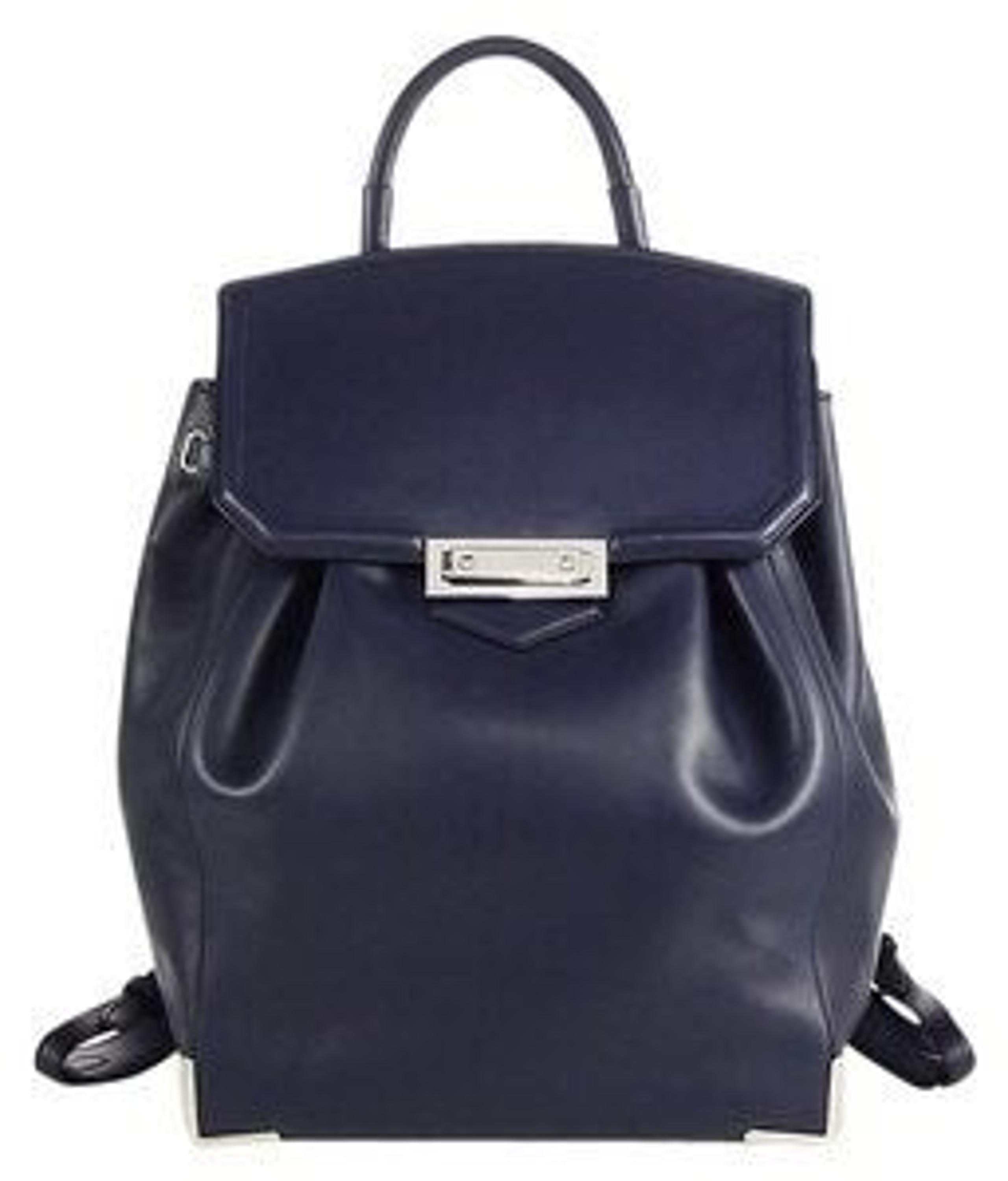 Alexander Wang Navy Prisma leather backp