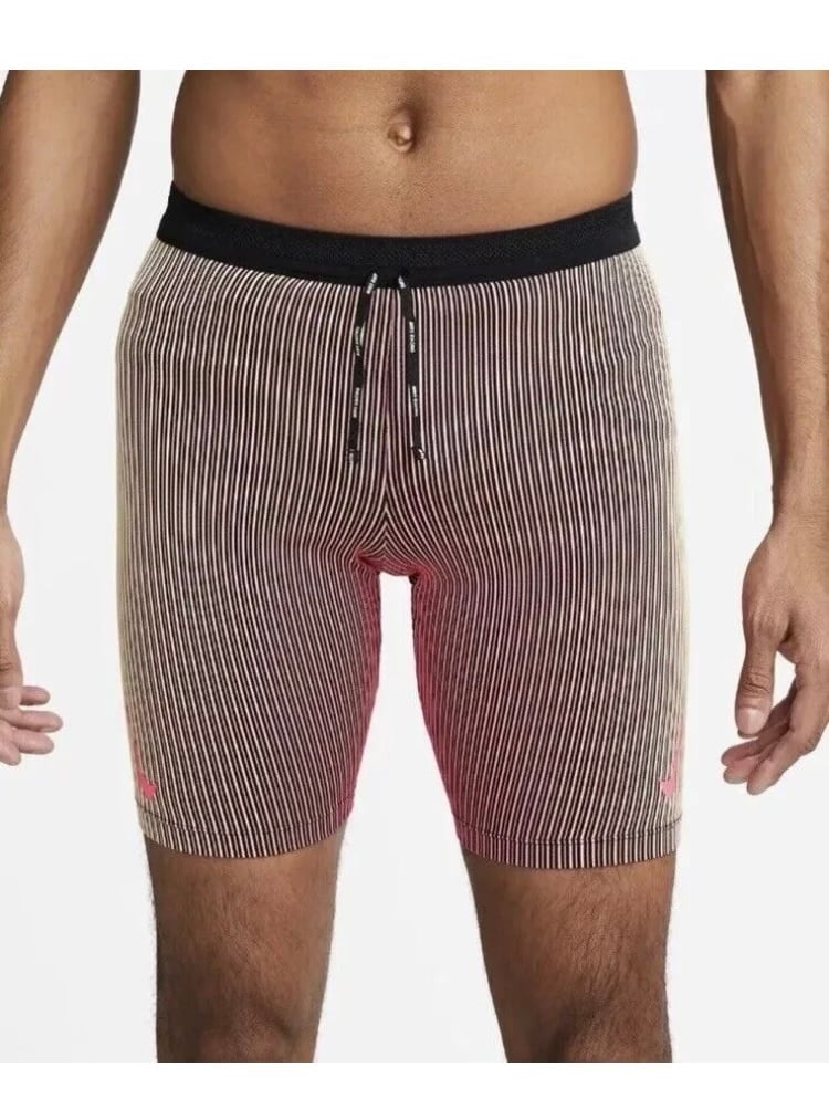Nike Dri-FIT ADV AeroSwift Men’s 1/2 Length Racing Tights Pink Sz XXL DM4622-016