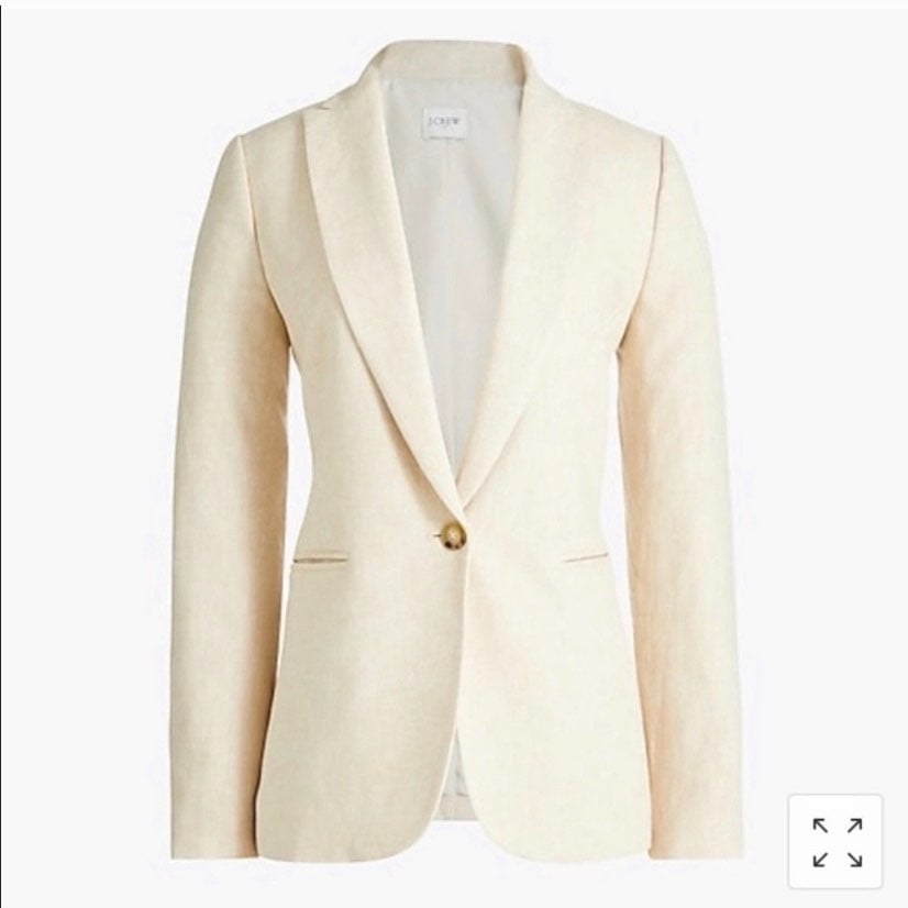 J.Crew Holland Blazer Crosshatch Linen