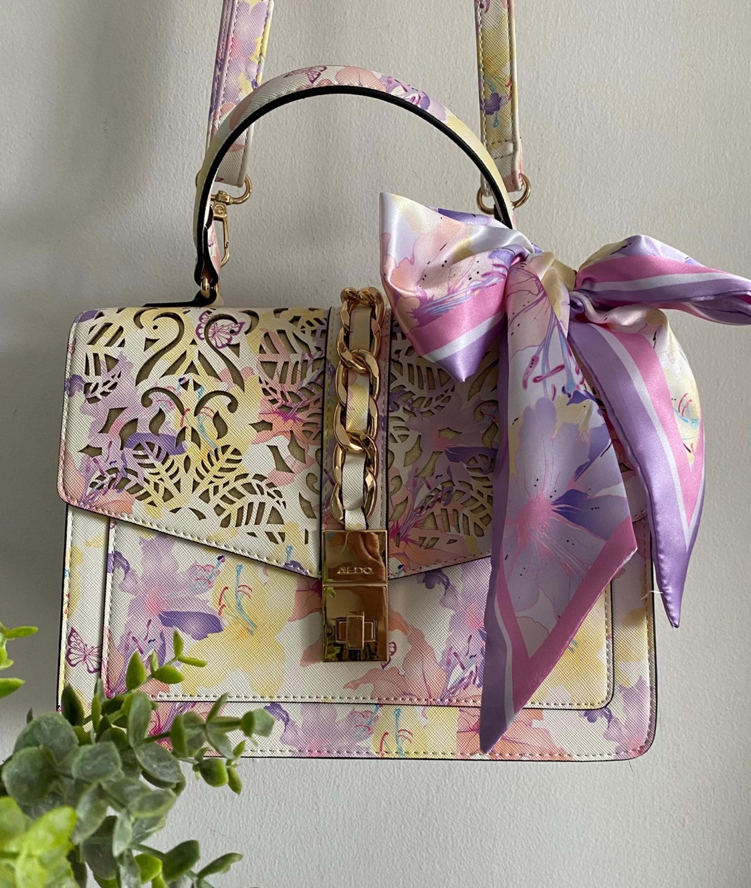 NWT Aldo pastel laser colorful satchel