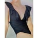NWT J.CREW Ruched ruffle one piece swimsuit size 8