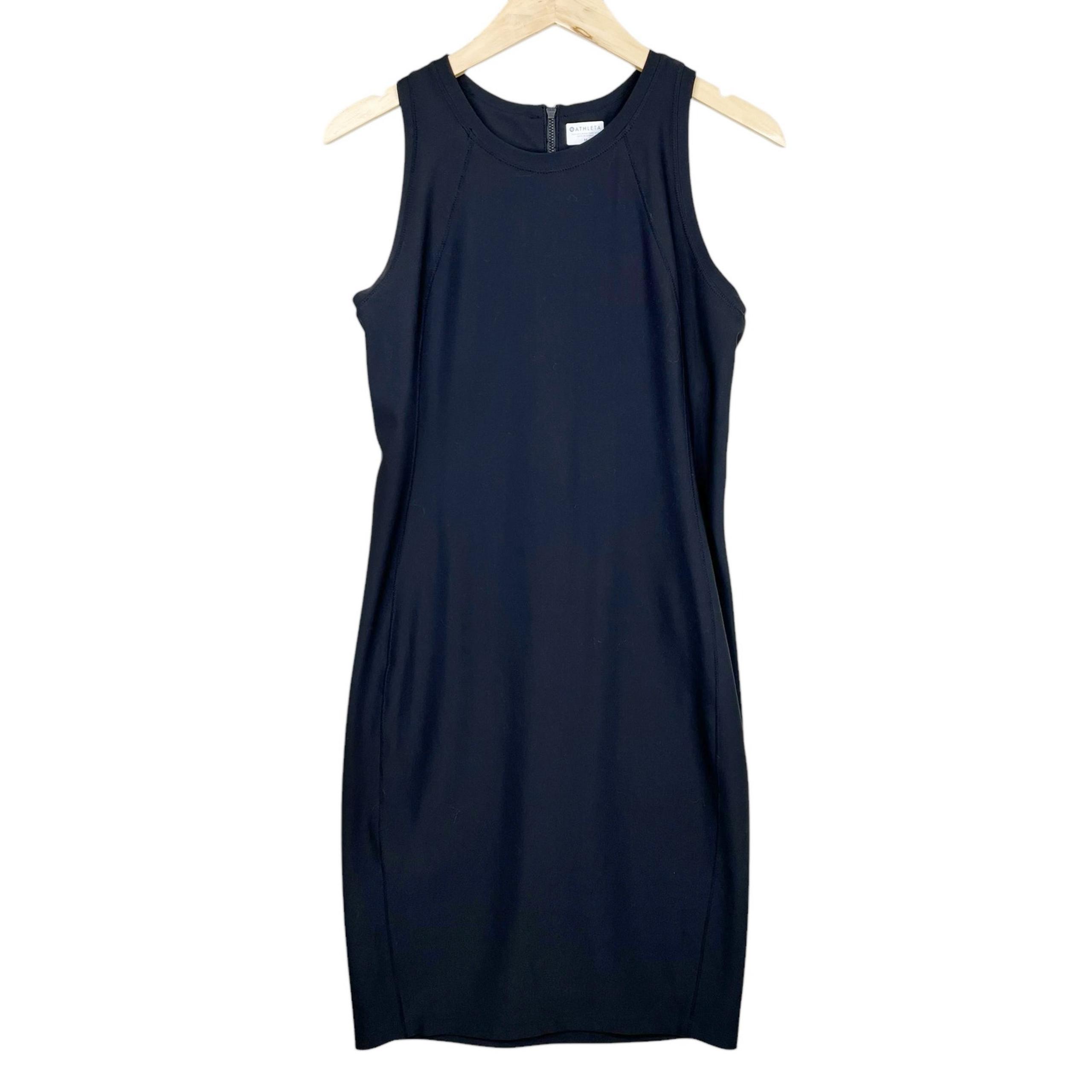 Athleta Womens Medium Sleeveless Stellar En Route Dress Black Back Zip medium