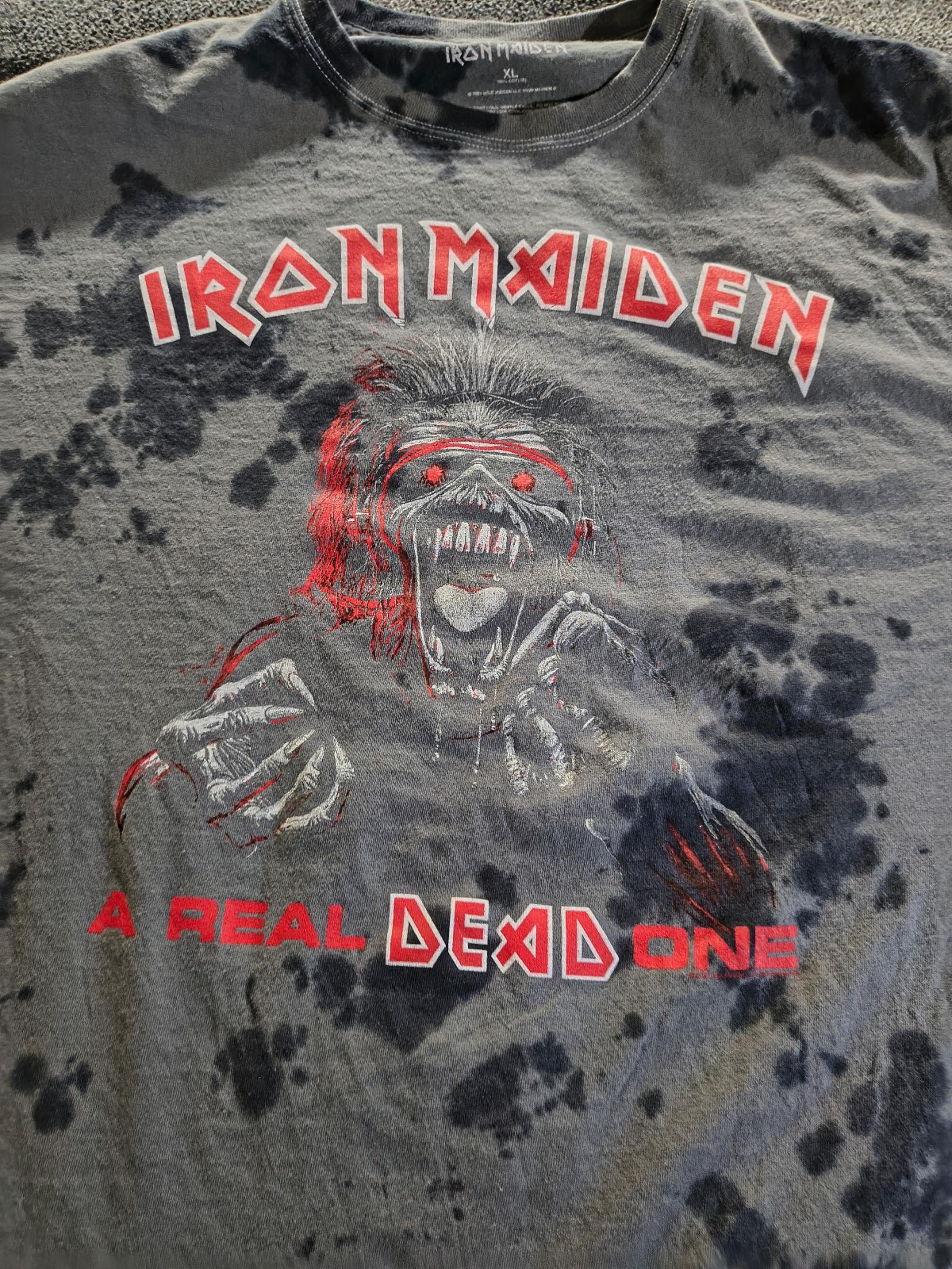 Iron Maiden Shirt Acid wash