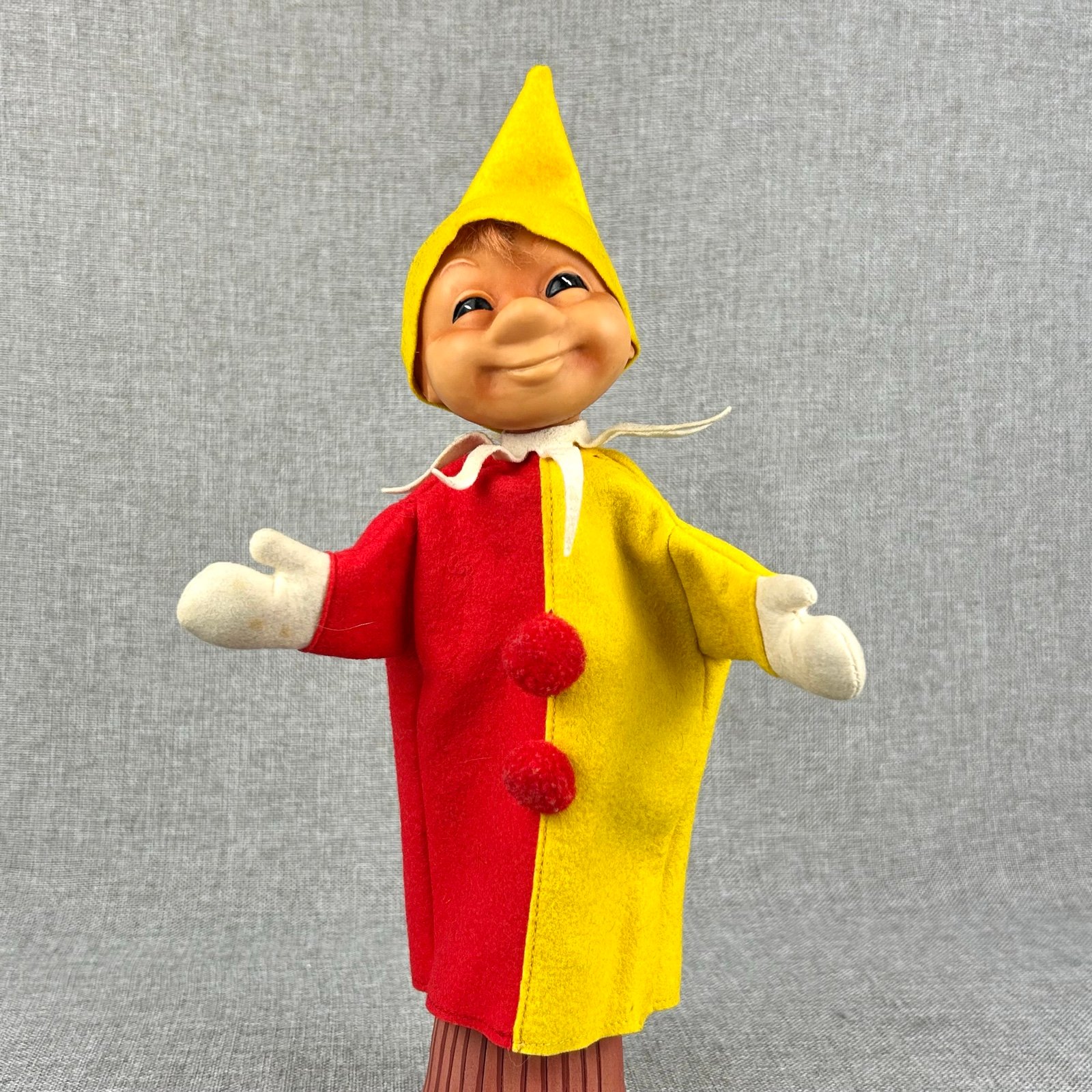 Steiff Vintage 60’s Happy Harlequin Jester Hand Puppet