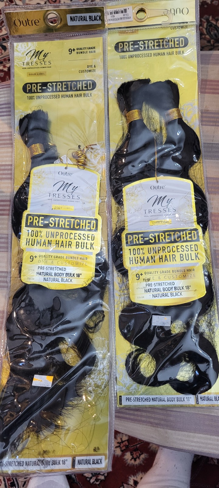 Outre My Tresses Human Hair Bundle- 18 Natural Black