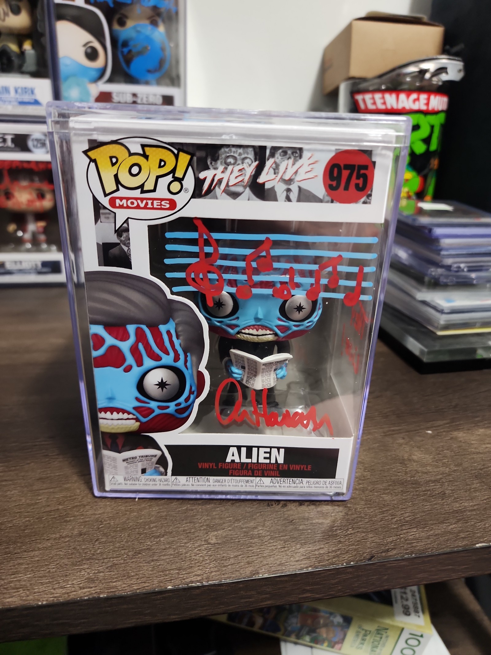 Funko PopAlan Howarth Autographed Signed Funko Pop They Live Alien 975 Composer