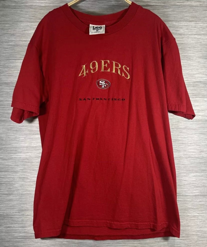 San Francisco 49ers LEE 90s vintage retro NFL Jersey shirt adult/ SIZE L