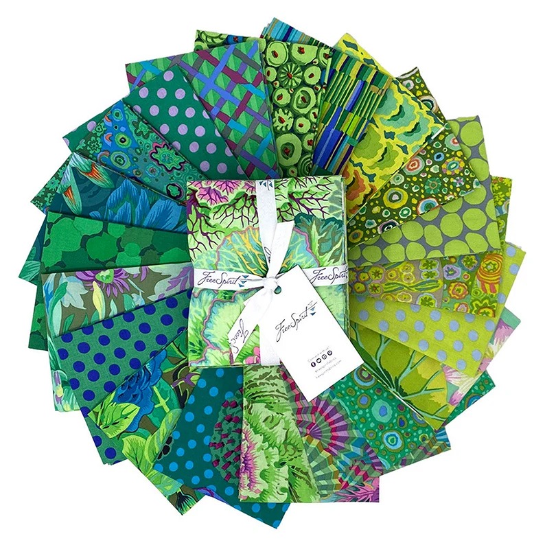 FabricKaffe Classics Plus Fat Quarter Bundle in Meadow by Kaffe Fassett for Free