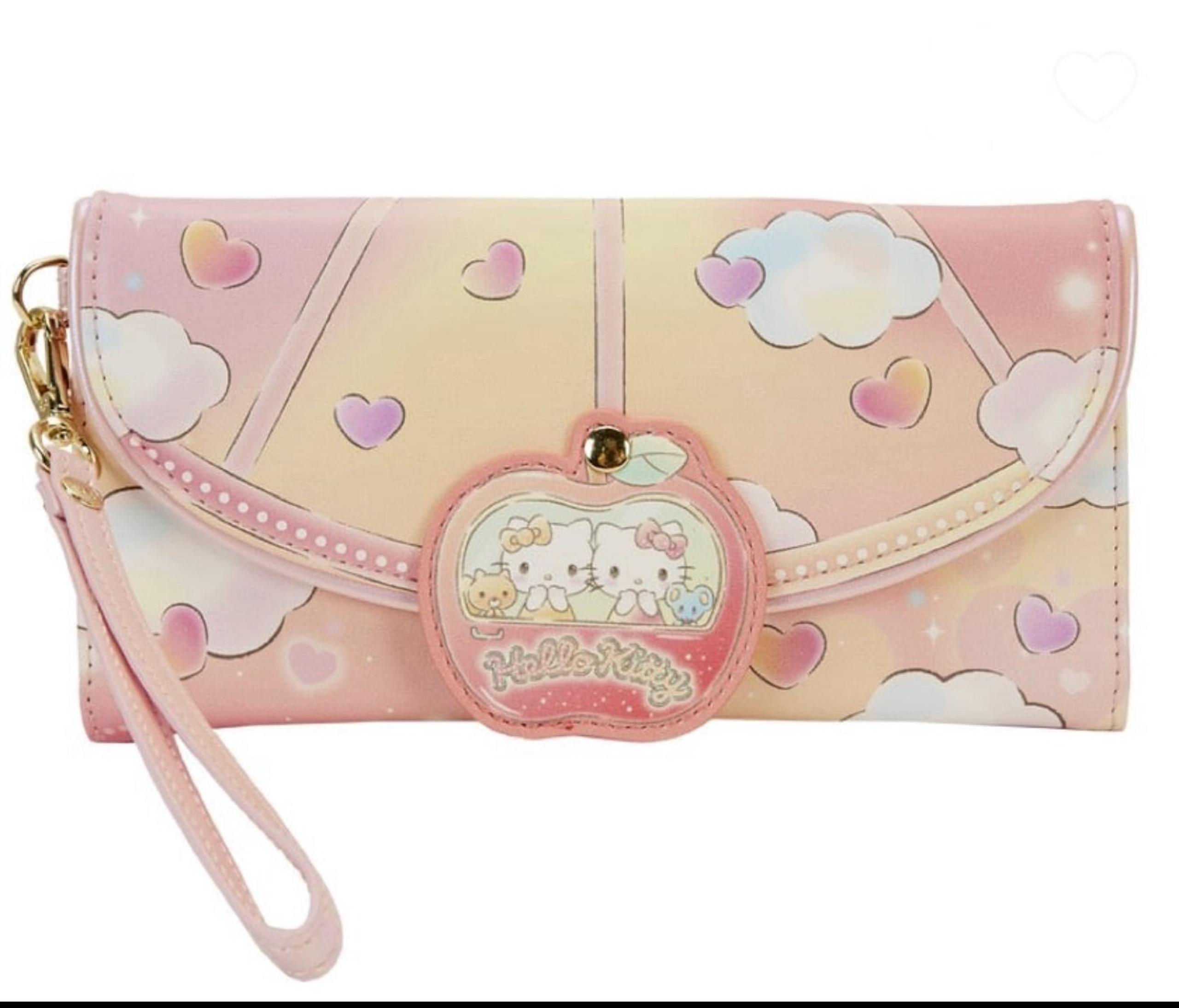 Loungefly Sanrio Hello Kitty Carnival Flap Wristlet Wallet.
