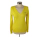 Ralph Lauren Men’s Yellow V-neck Ribbed 100% Pima Cotton Sweater