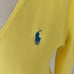 Ralph Lauren Men’s Yellow V-neck Ribbed 100% Pima Cotton Sweater
