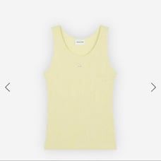 Maison Kitsune Patch Rib Tank Top