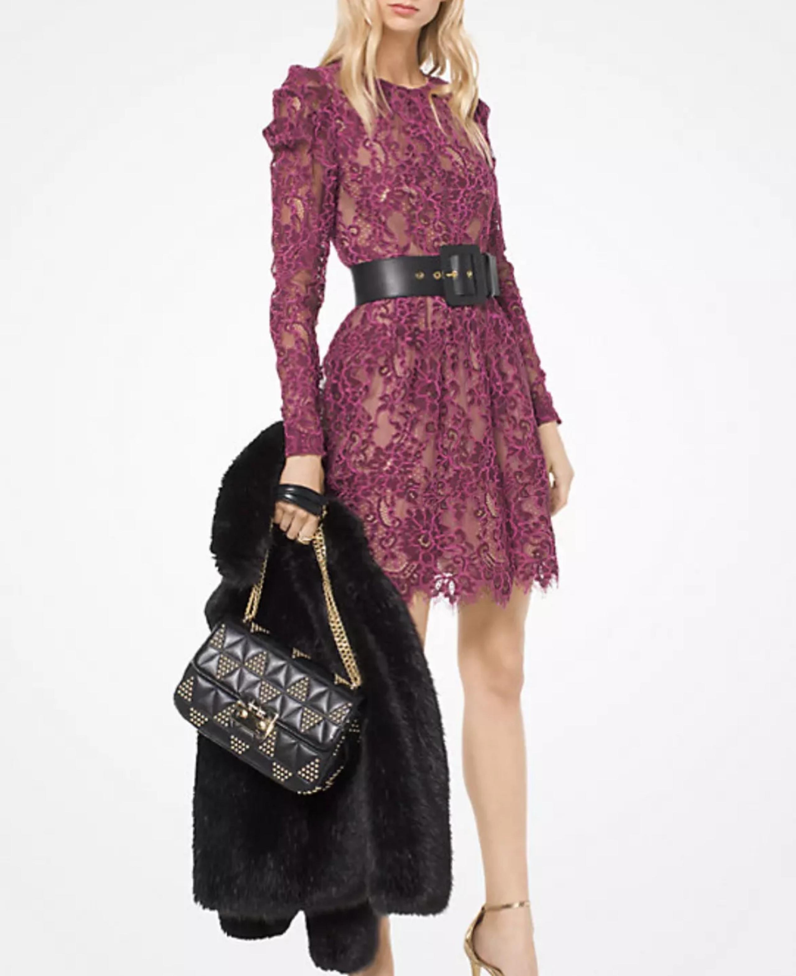 Michael Kors scalloped lace dress size 6