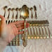 28 Pc TIGER LILY FESTIVITY Reed & Barton Utensils Antique Silverplated Flatware