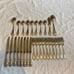 28 Pc TIGER LILY FESTIVITY Reed & Barton Utensils Antique Silverplated Flatware