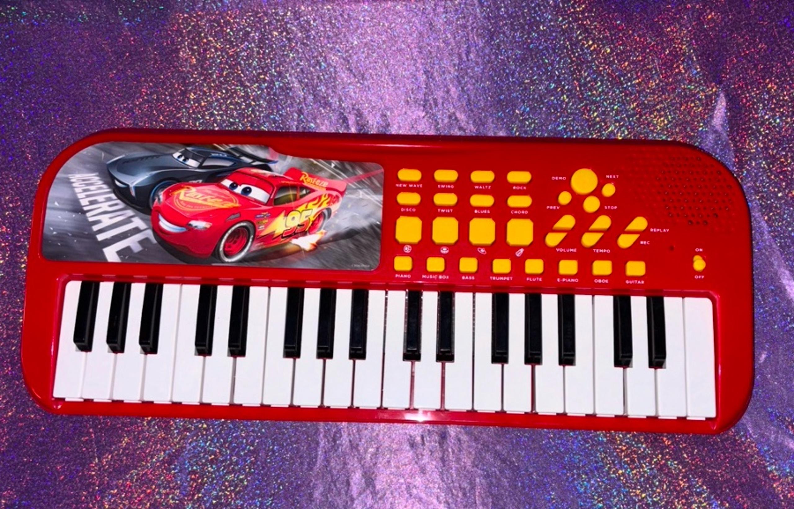 Vintage Disney Lightning McQueen Piano Toy