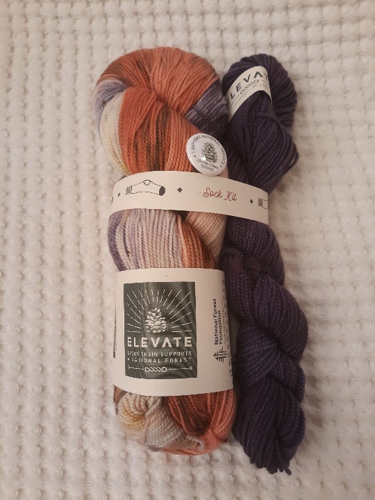Elevate Fibers Sierra Sock Merino Wool Yarn Set - Rocky Mountain