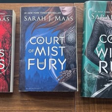 A Court of Thorns and Roses (1-3) original cover 1st ED, 2 paperback 1 hardback