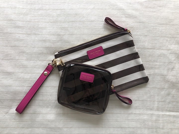 Henri Bendel cosmetic / accessory pouch set