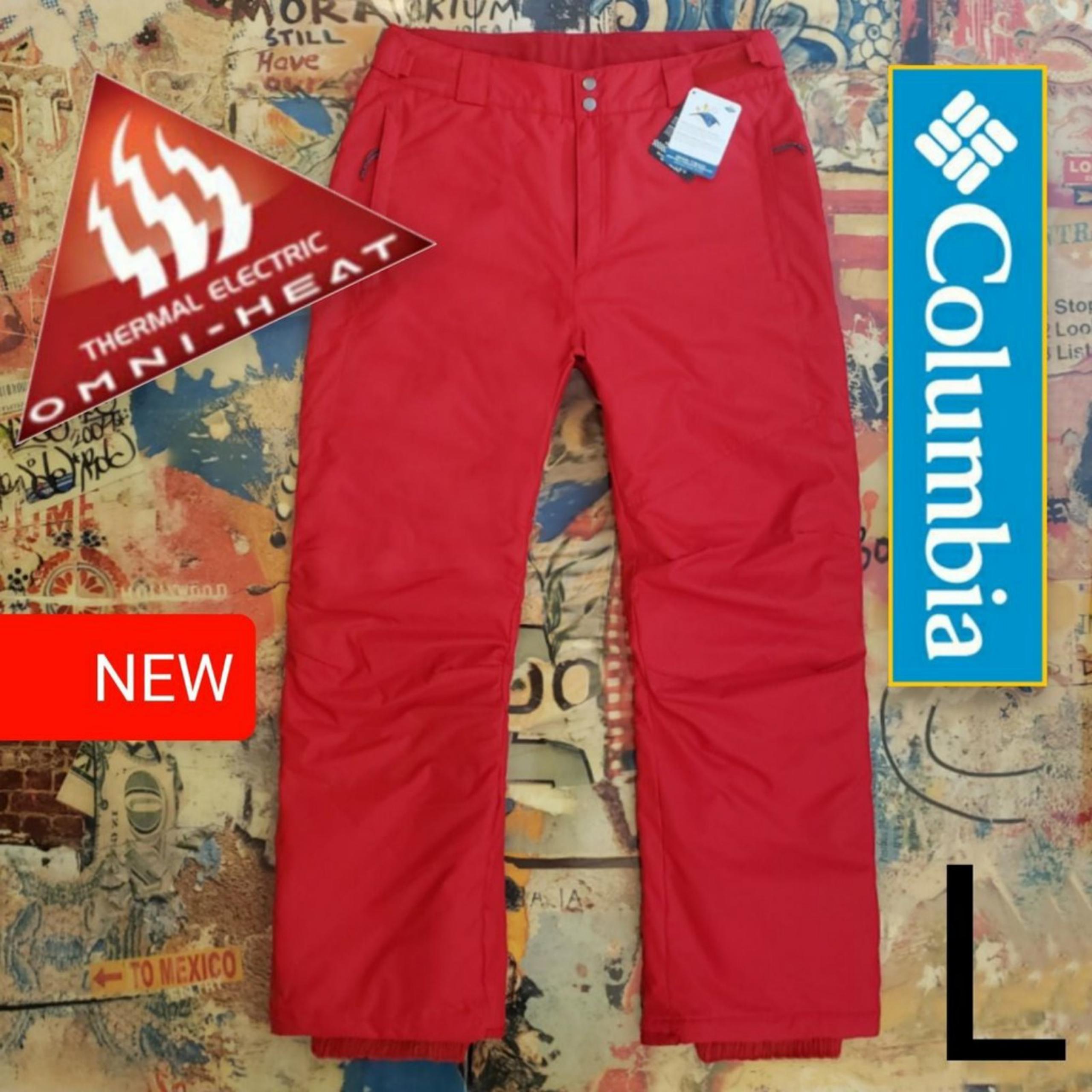 $120 New Mens Bugaboo Omni-Heat Waterproof Snowboard / Ski Pants! L - Columbia