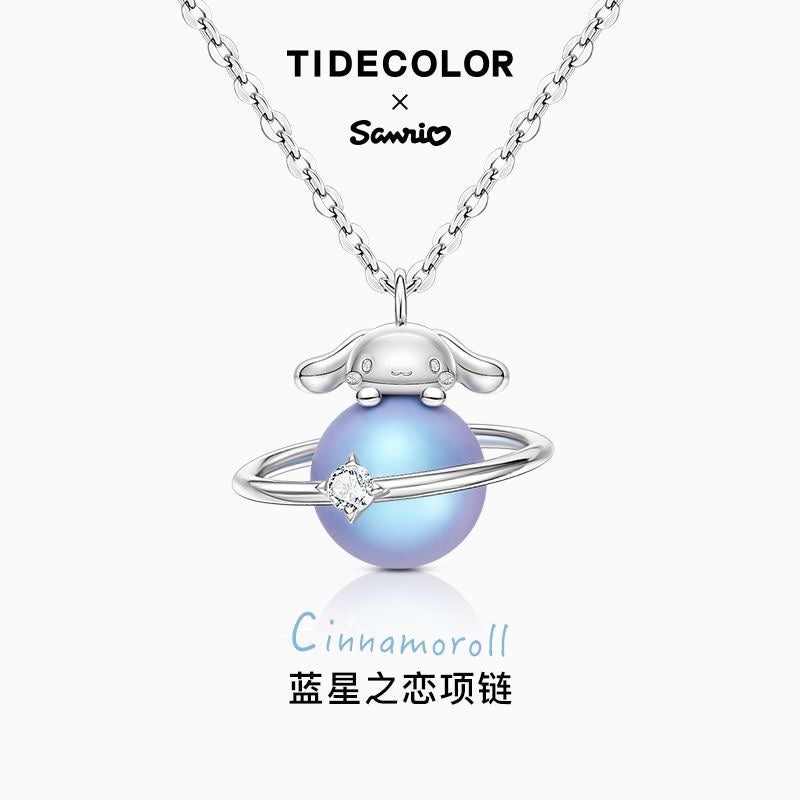 Cinnamaroll planet sterling necklace