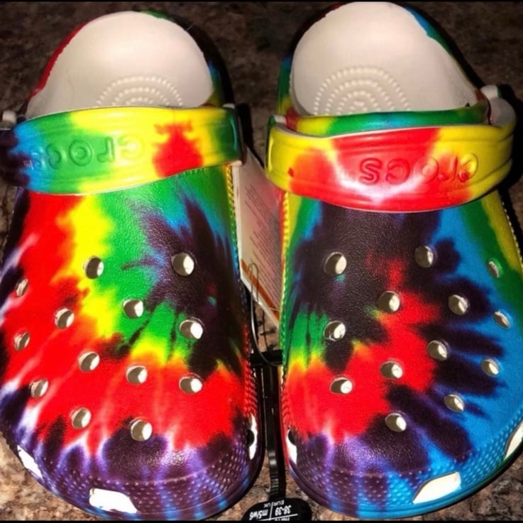Crocs tie dye brand new womens 9 / mens 7