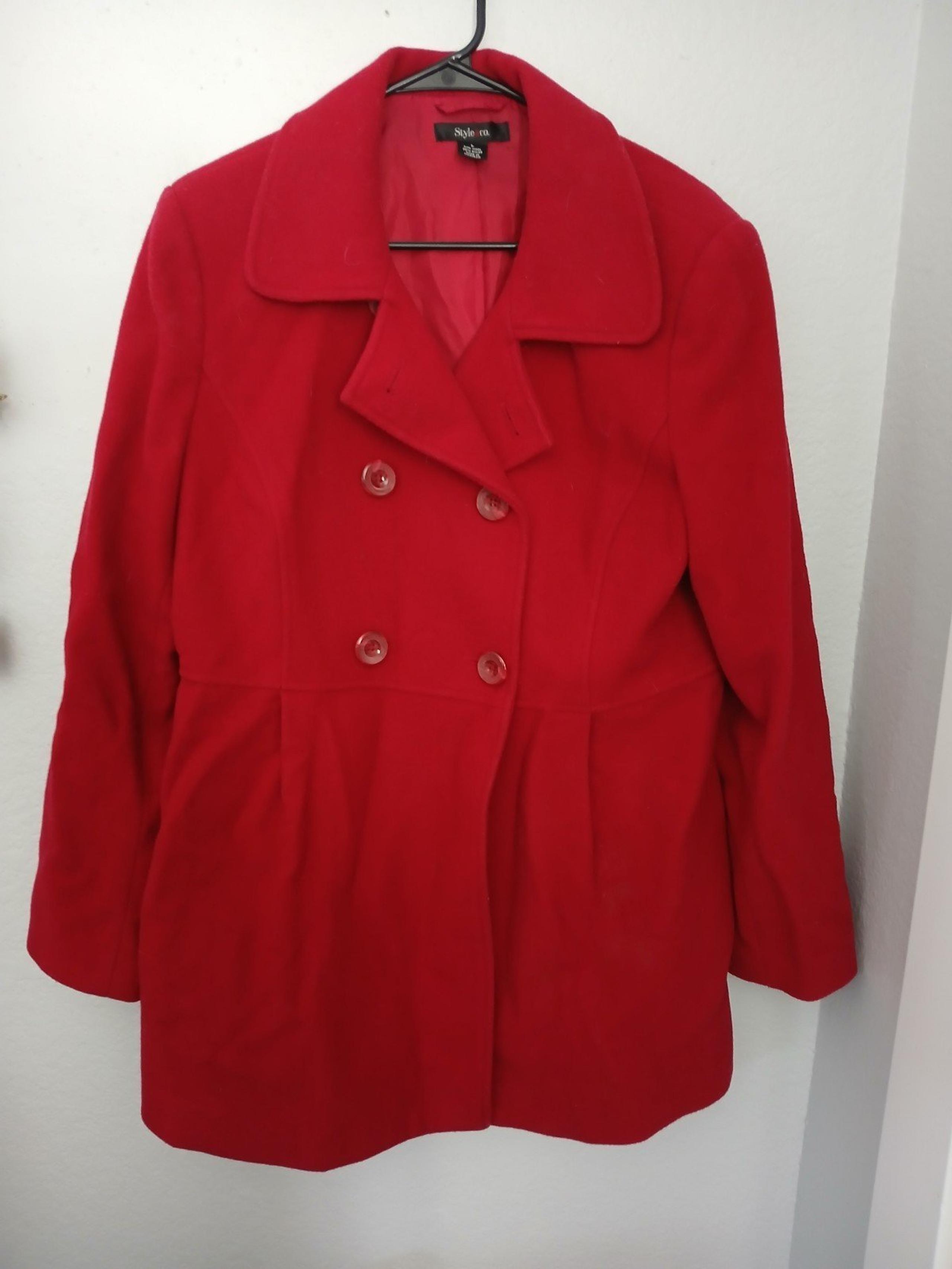 Womens Style & Co Peacoat