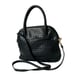 Ganson San Francisco Woven Top Handle Blue Leather Shoulder Satchel Handbags