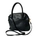 Ganson San Francisco Woven Top Handle Blue Leather Shoulder Satchel Handbags