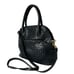 Ganson San Francisco Woven Top Handle Blue Leather Shoulder Satchel Handbags