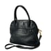 Ganson San Francisco Woven Top Handle Blue Leather Shoulder Satchel Handbags