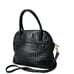 Ganson San Francisco Woven Top Handle Blue Leather Shoulder Satchel Handbags