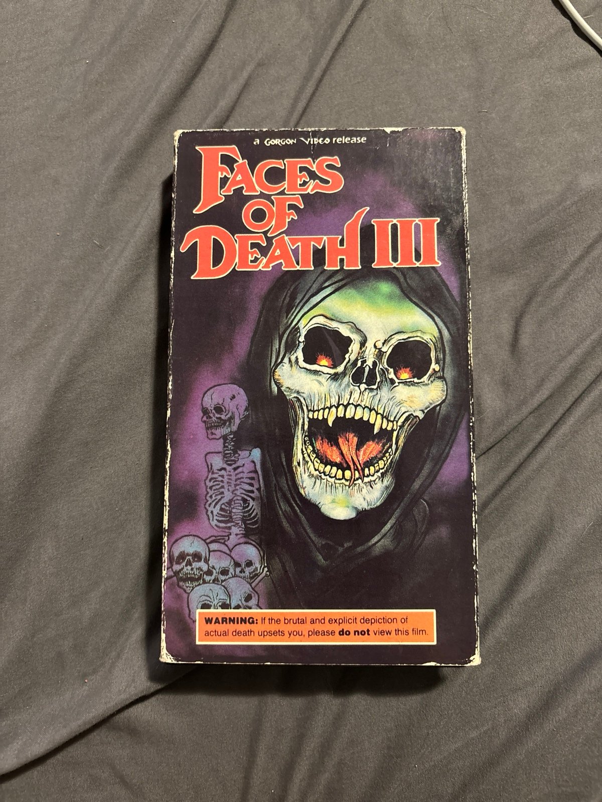 Faces of death III a Gorgon video release VHS PRE OWNED