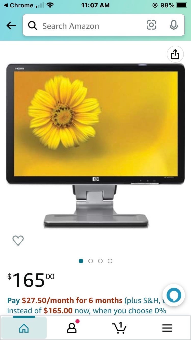 Hp w2207h 22 computer monitor