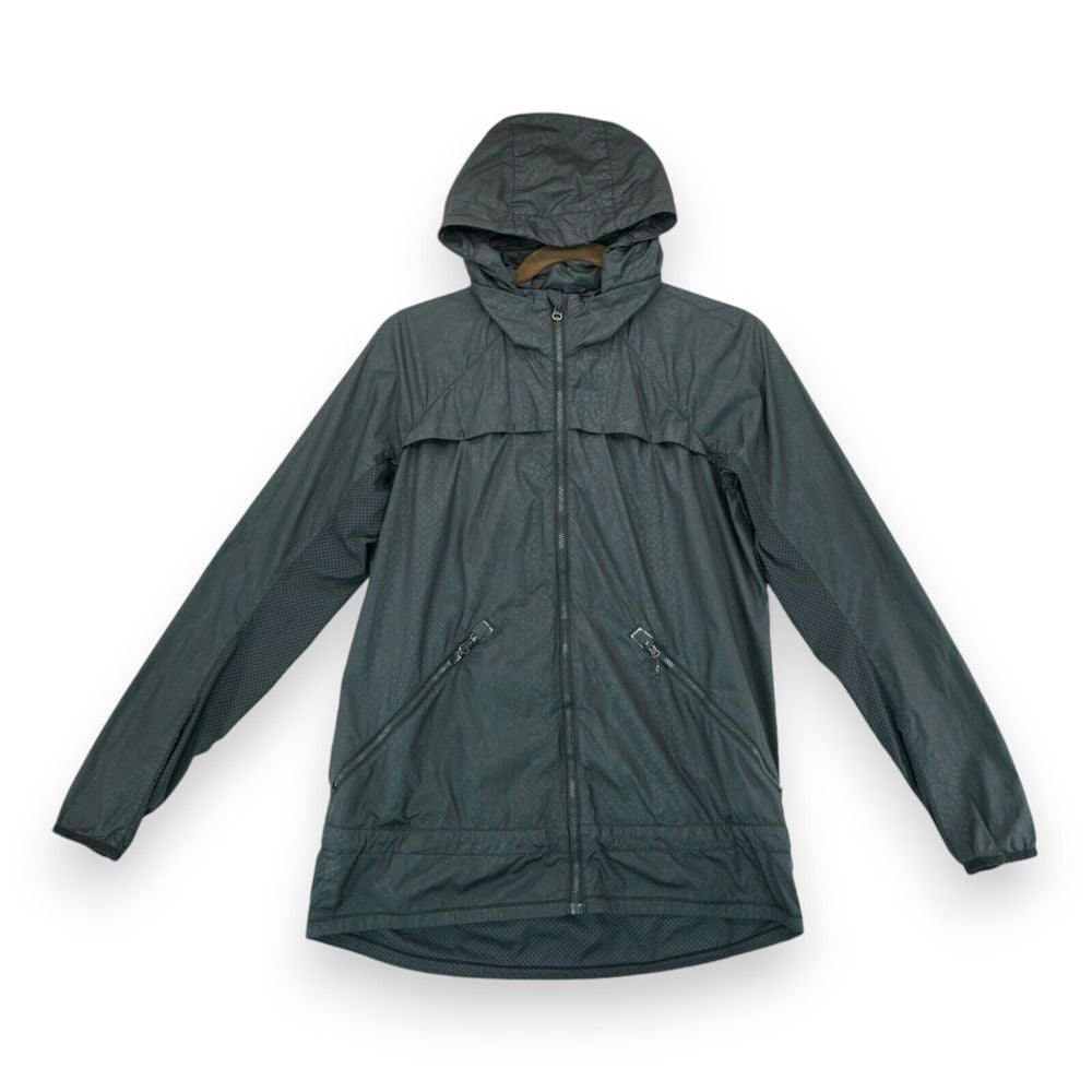 LULULEMON Run Jacket Miss Misty Jacket II Desert Snake Embossed Black Size 6