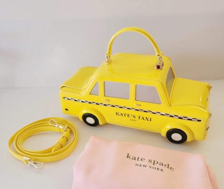 Kate Spade KI975 Other Big Apple 3D Taxi Top Handle Handbag Patent Leather