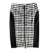 Michael Michael Kors Houndstooth Seamed Pencil Skirt With Zipper Front
