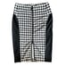 Michael Michael Kors Houndstooth Seamed Pencil Skirt With Zipper Front