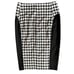 Michael Michael Kors Houndstooth Seamed Pencil Skirt With Zipper Front