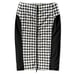 Michael Michael Kors Houndstooth Seamed Pencil Skirt With Zipper Front