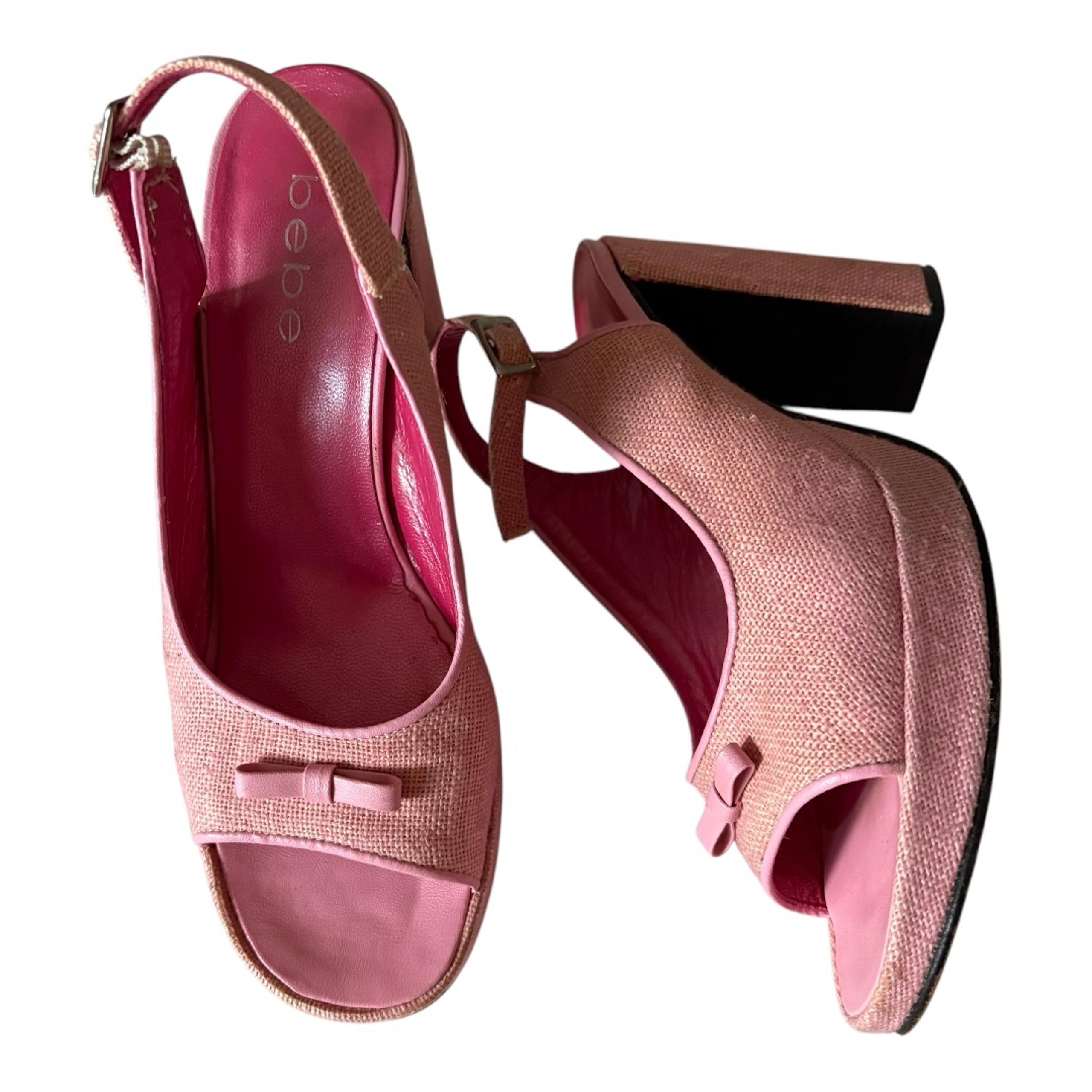 Bebe Pink Heels shoes