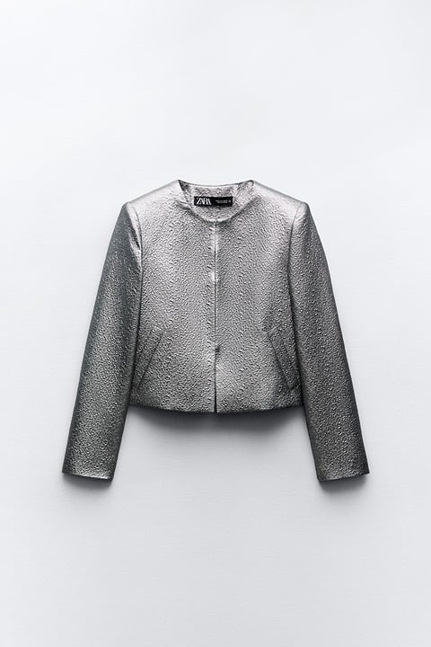 COATED CROPPED JACKET