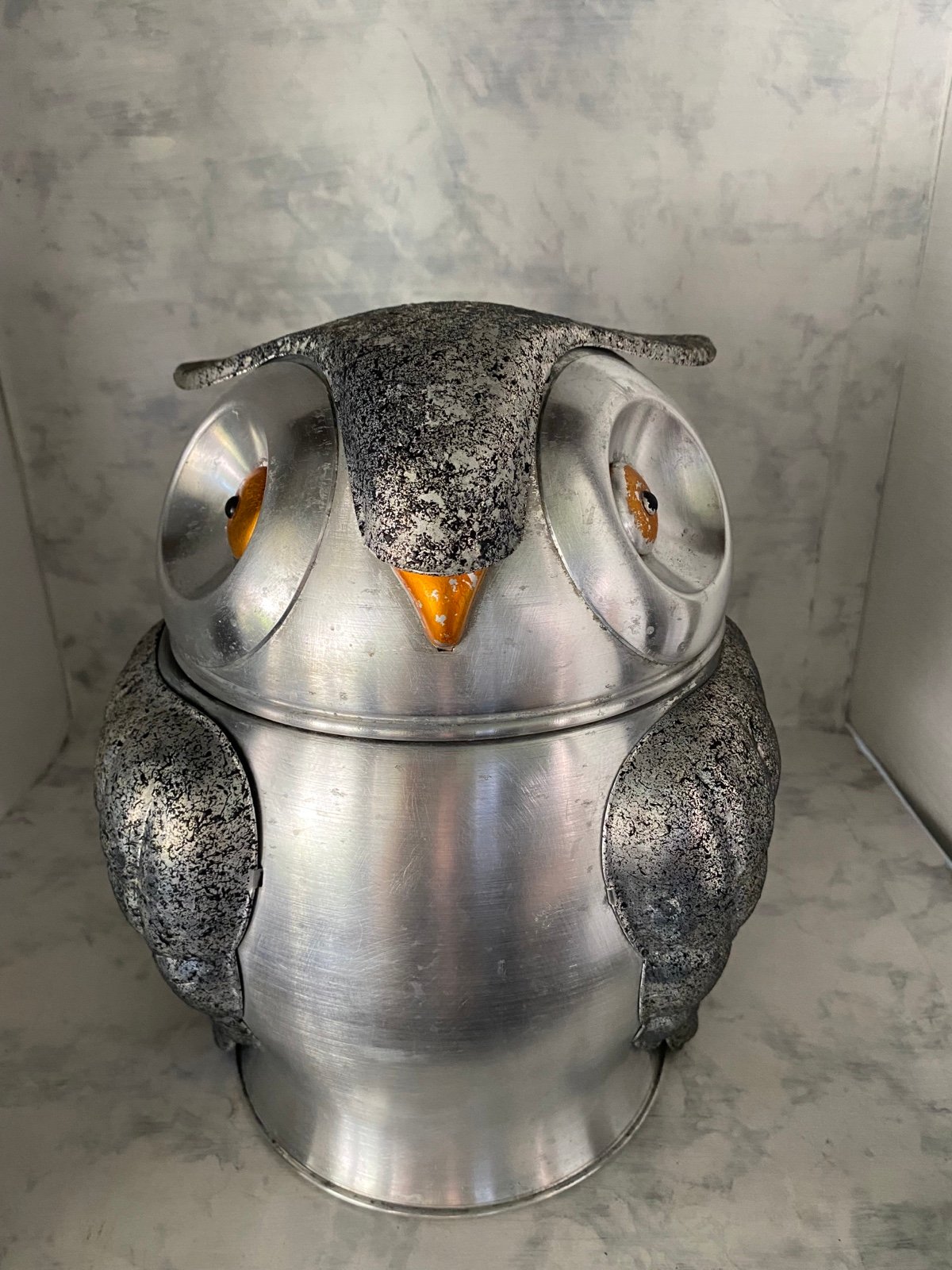 VINTAGE OLD PENTORTONE OLDE CANKARDNARE OWL ICE BUCKET ITALY