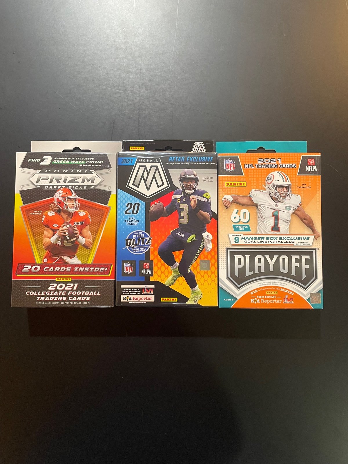 2021 Football Hanger Box Lot of 3!