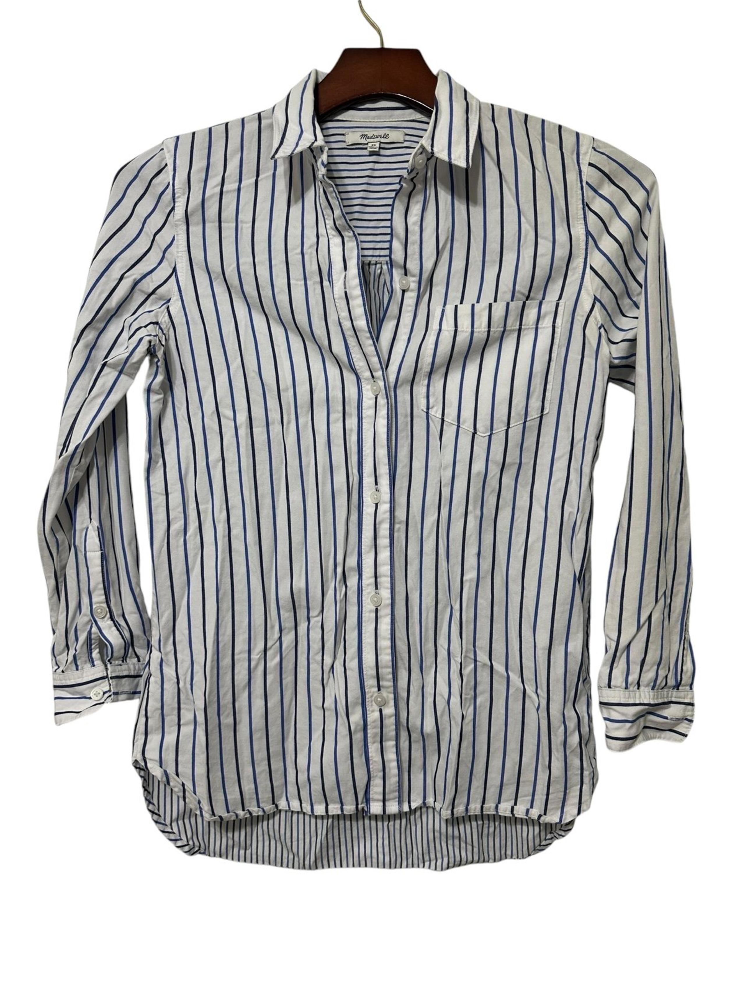 Madewell Striped Button Down Women’s Shirt Size XS