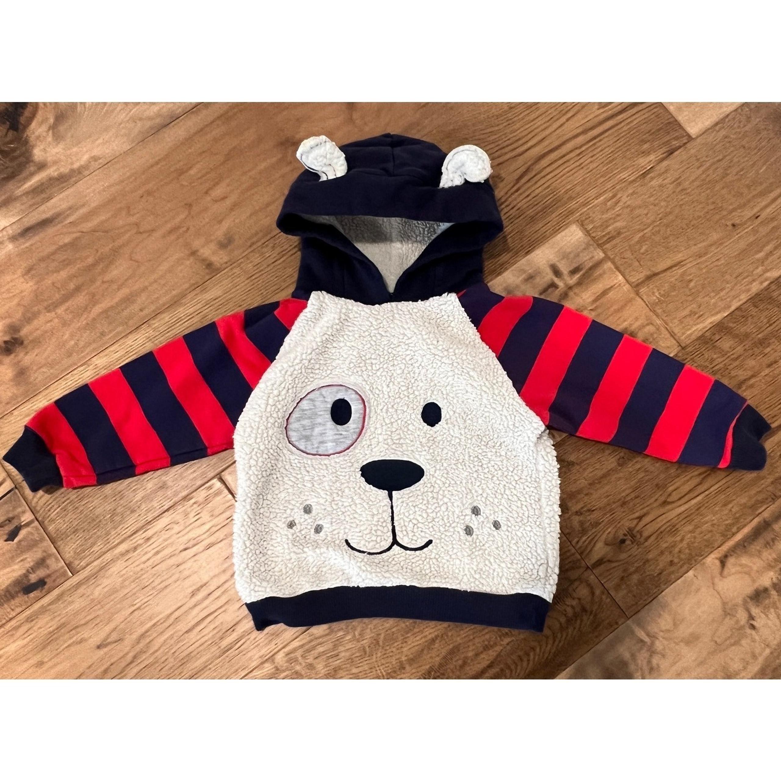 Toddler Boys Sweatshirt Hoodie; Size 3T